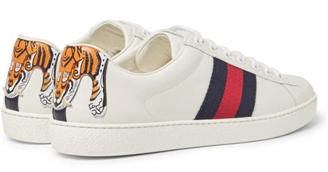 gucci tiger sneakers red and blue|gucci ace tiger sneakers.